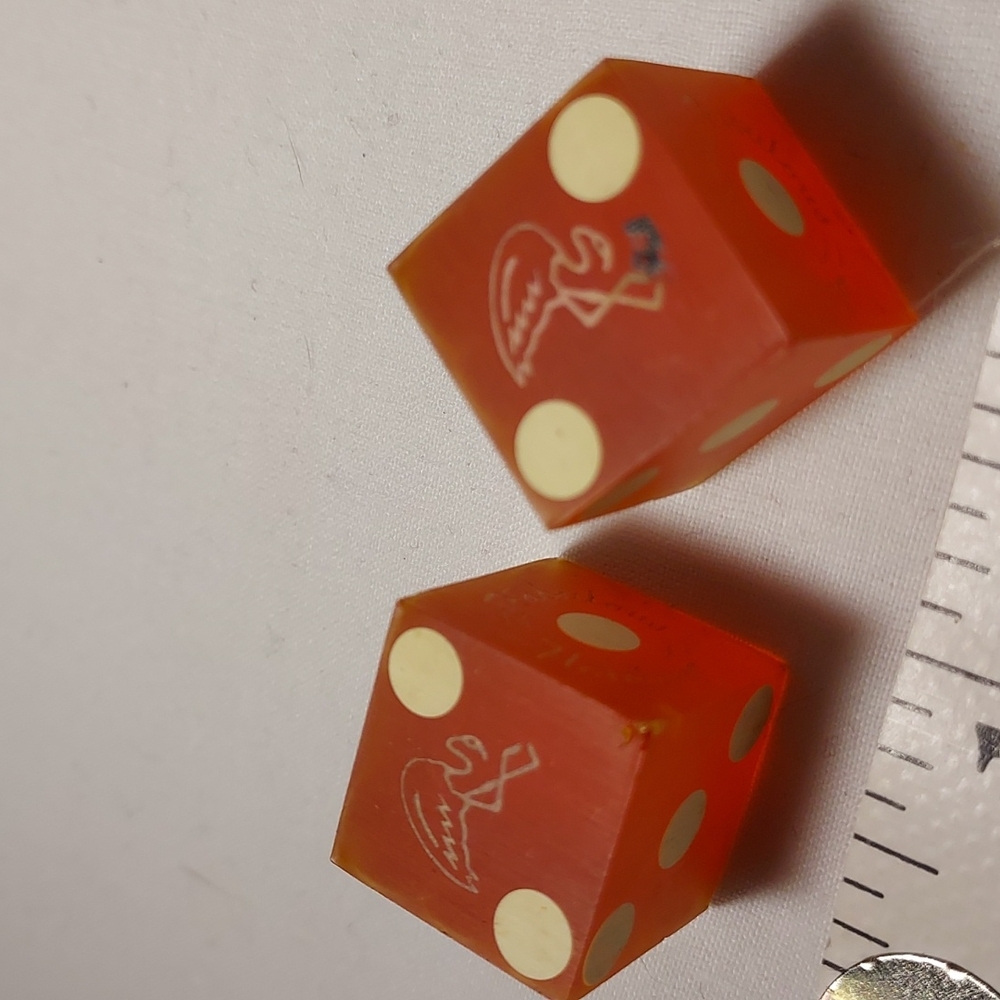 Vintage Red Dice From Flamingo Casino Las Vegas Nevada Extra Large